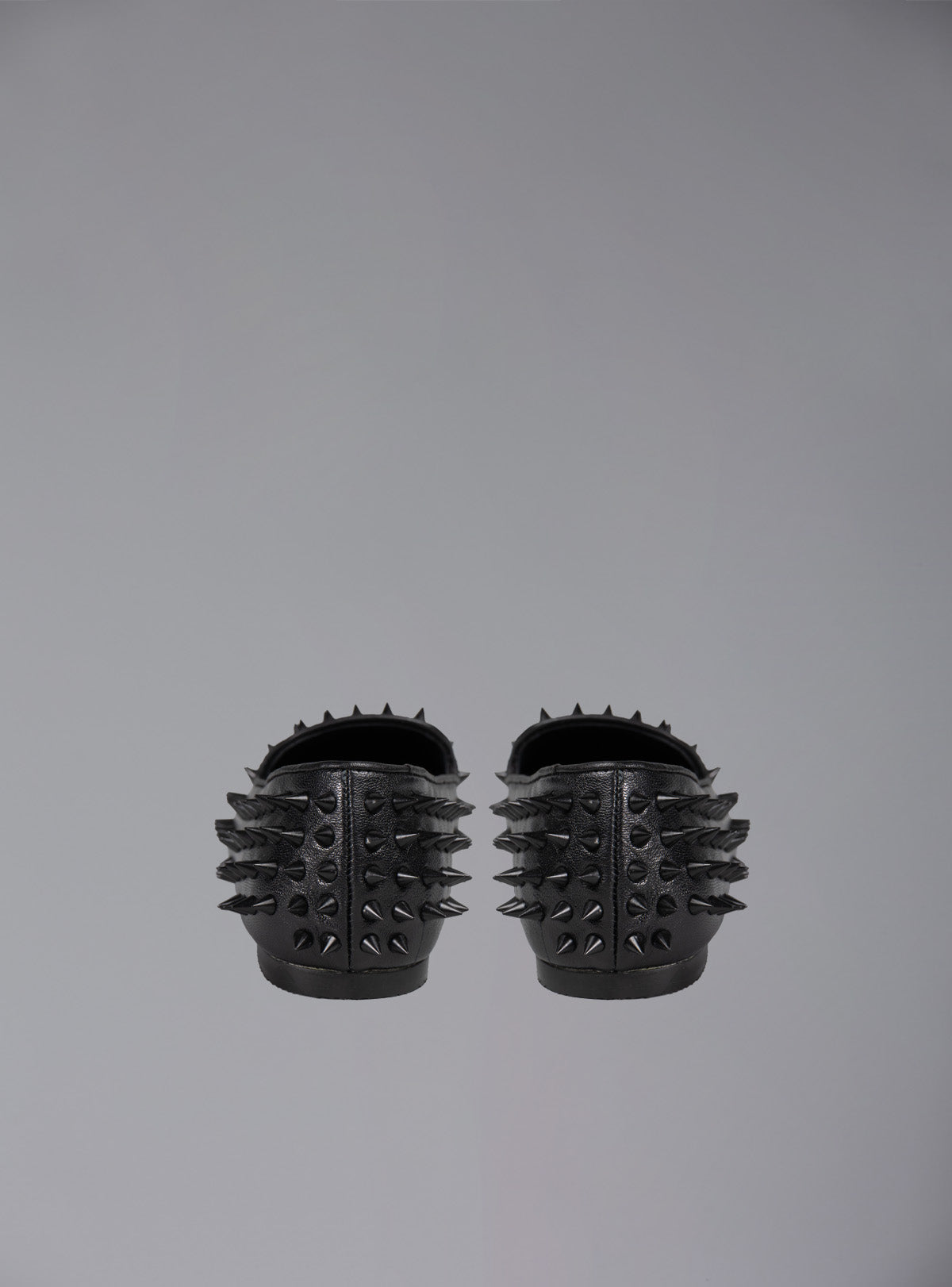 UNIF Hellraiser spiked slip on loafer in tonal on colorway. - UNIF New Arrivals
