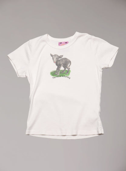 World Is Burning baby Tee - UNIF Clothing|Tees|New Arrivals
