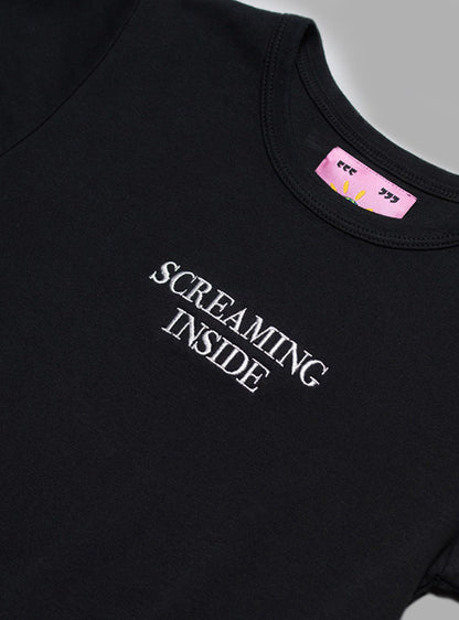 Screaming Inside Baby Tee - UNIF Clothing|Tees|New Arrivals