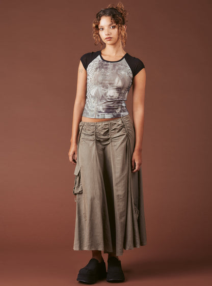 Graphic T-Shirt With Cap Sleeves - UNIF Clothing|New Arrivals