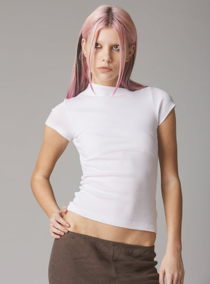 Rib Asymmetrical Cap Sleeve - UNIF Clothing|New Arrivals