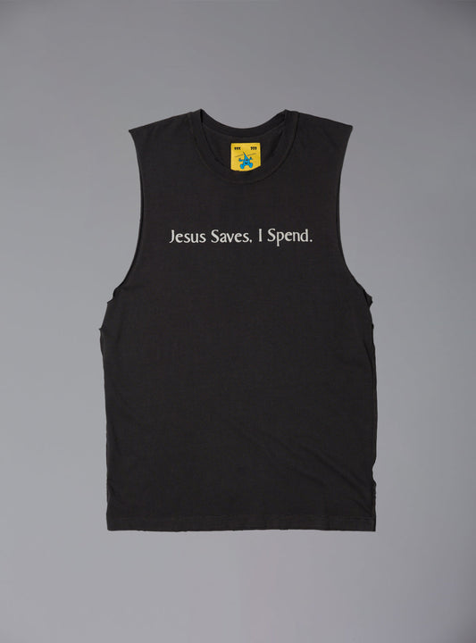 Jesus Saves Tank - UNIF Clothing|Tees|New Arrivals