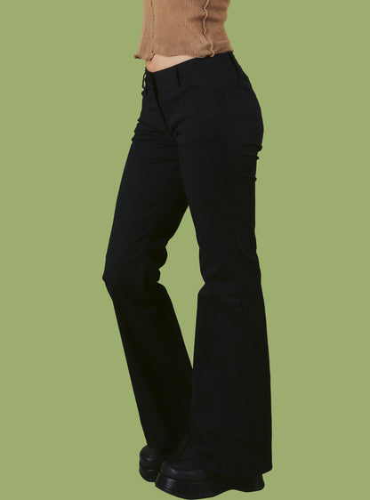 Black Low-Rise Bootcut Pant - UNIF Clothing