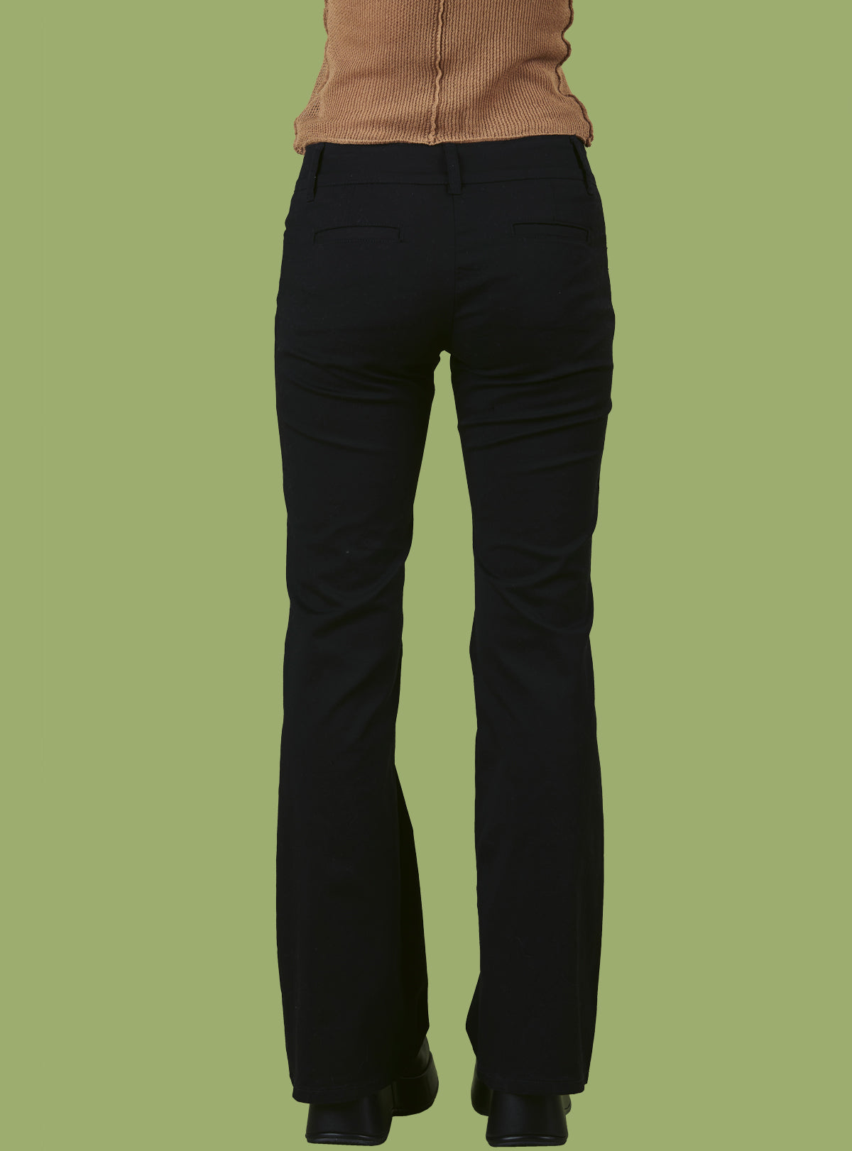 Black Low-Rise Bootcut Pant - UNIF Clothing