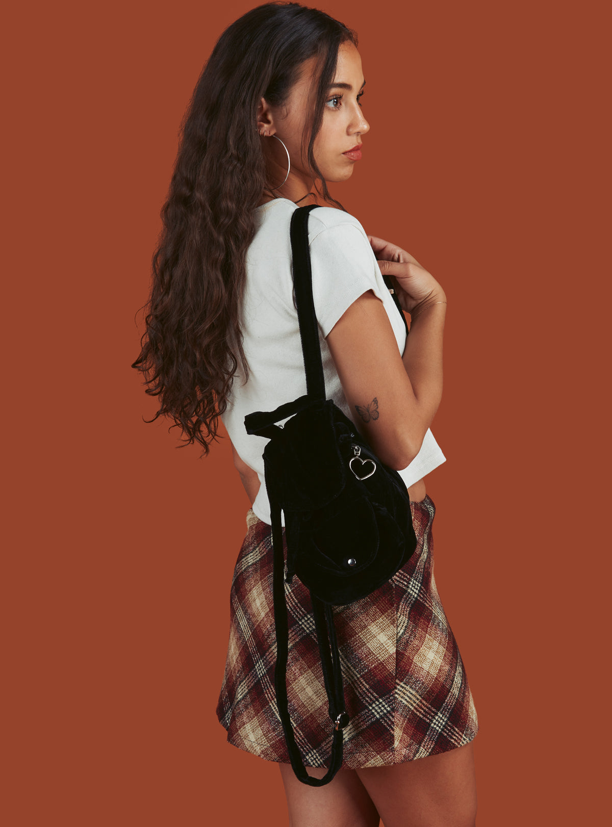 Blossom mini velvet backpack - UNIF Clothing