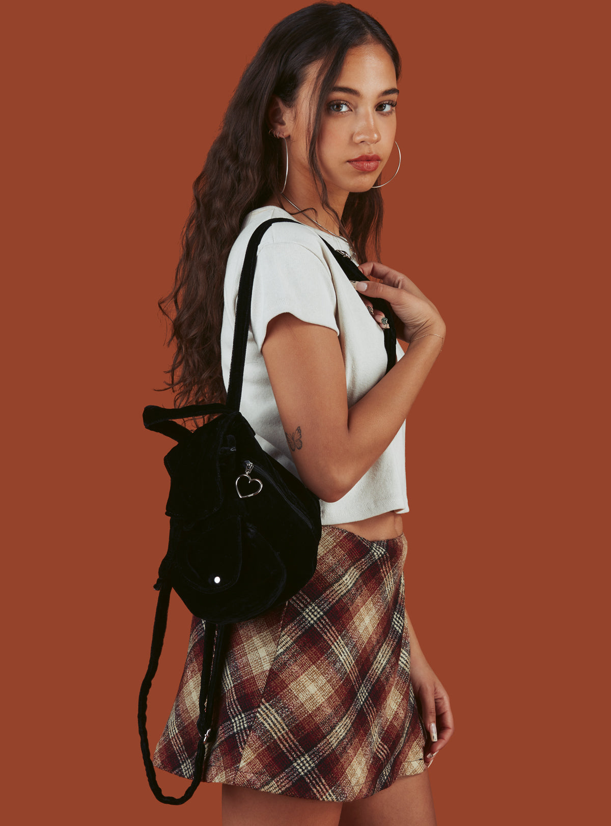 Blossom mini velvet backpack - UNIF Clothing