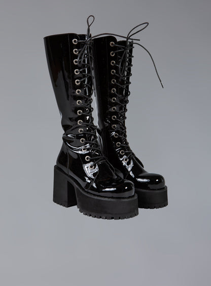 Knee High Leather Platform Boot - UNIF Shoes