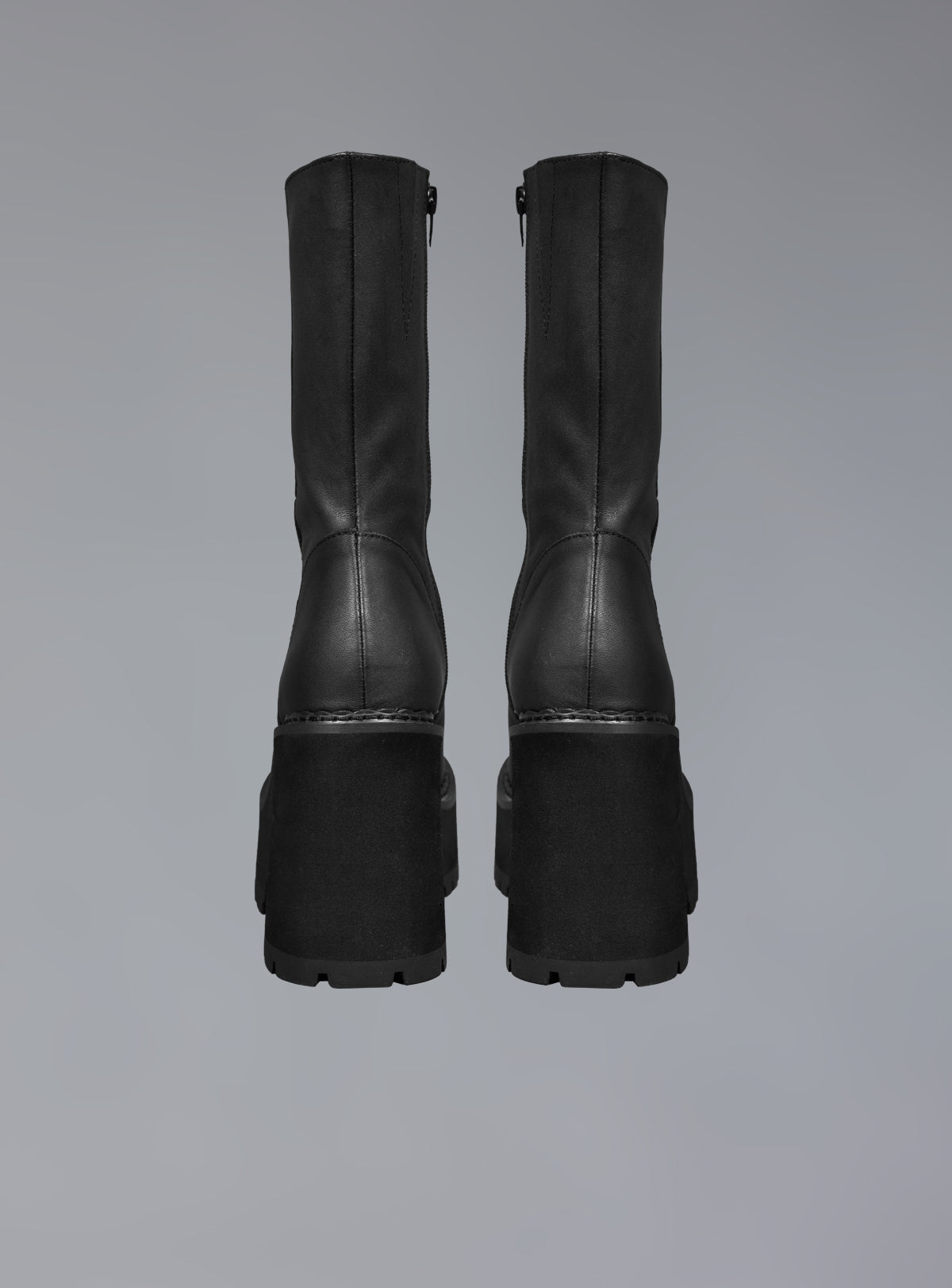 Black Leather Platform Boot - UNIF Shoes