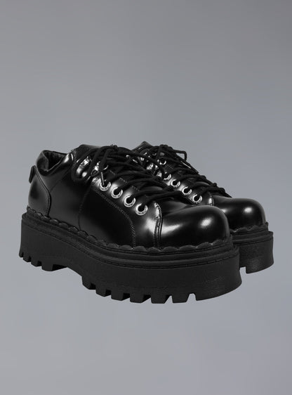 Low Top Leather Chunky Platform Boot in - UNIF Shoes