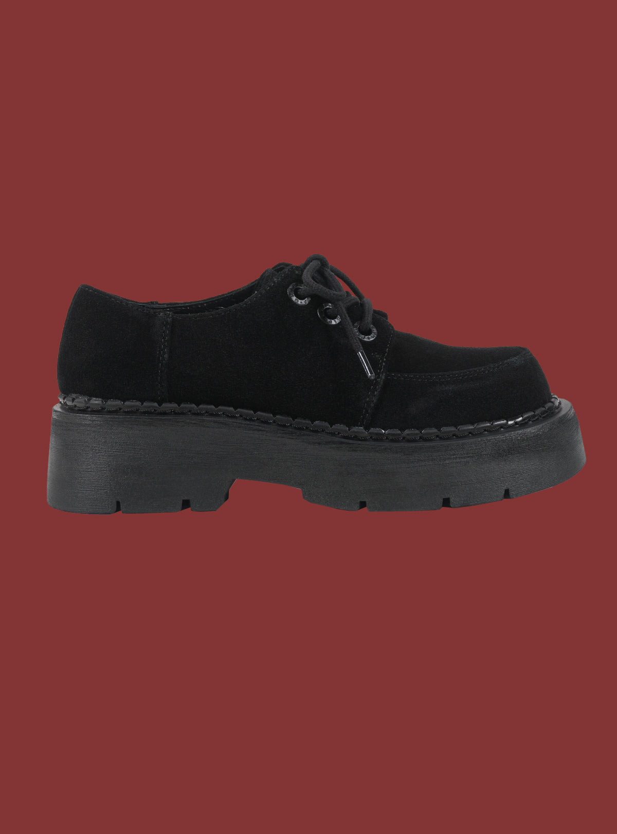 Black Suede Platform Shoe - UNIF Shoes