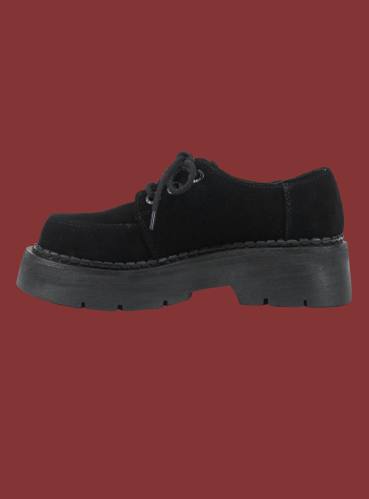 Black Suede Platform Shoe - UNIF Shoes
