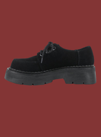 Black Suede Platform Shoe - UNIF Shoes