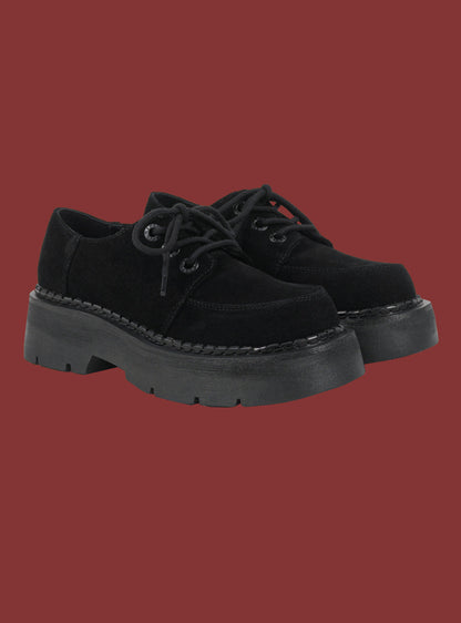 Black Suede Platform Shoe - UNIF Shoes