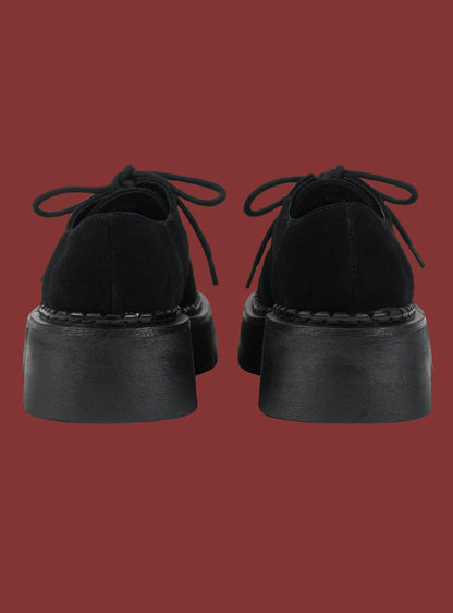 Black Suede Platform Shoe - UNIF Shoes
