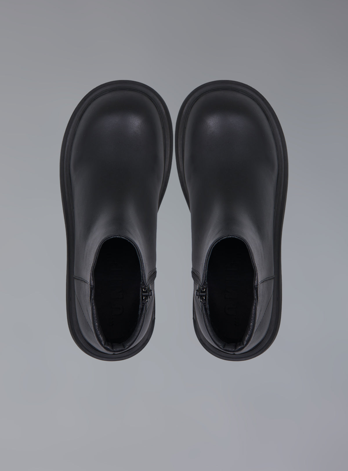 Zip-Up Leather Ankle Boot - UNIF Shoes