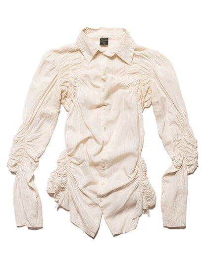 Jean Paul Gaultier Pinstripe Dress Button Down - UNIF Vintage