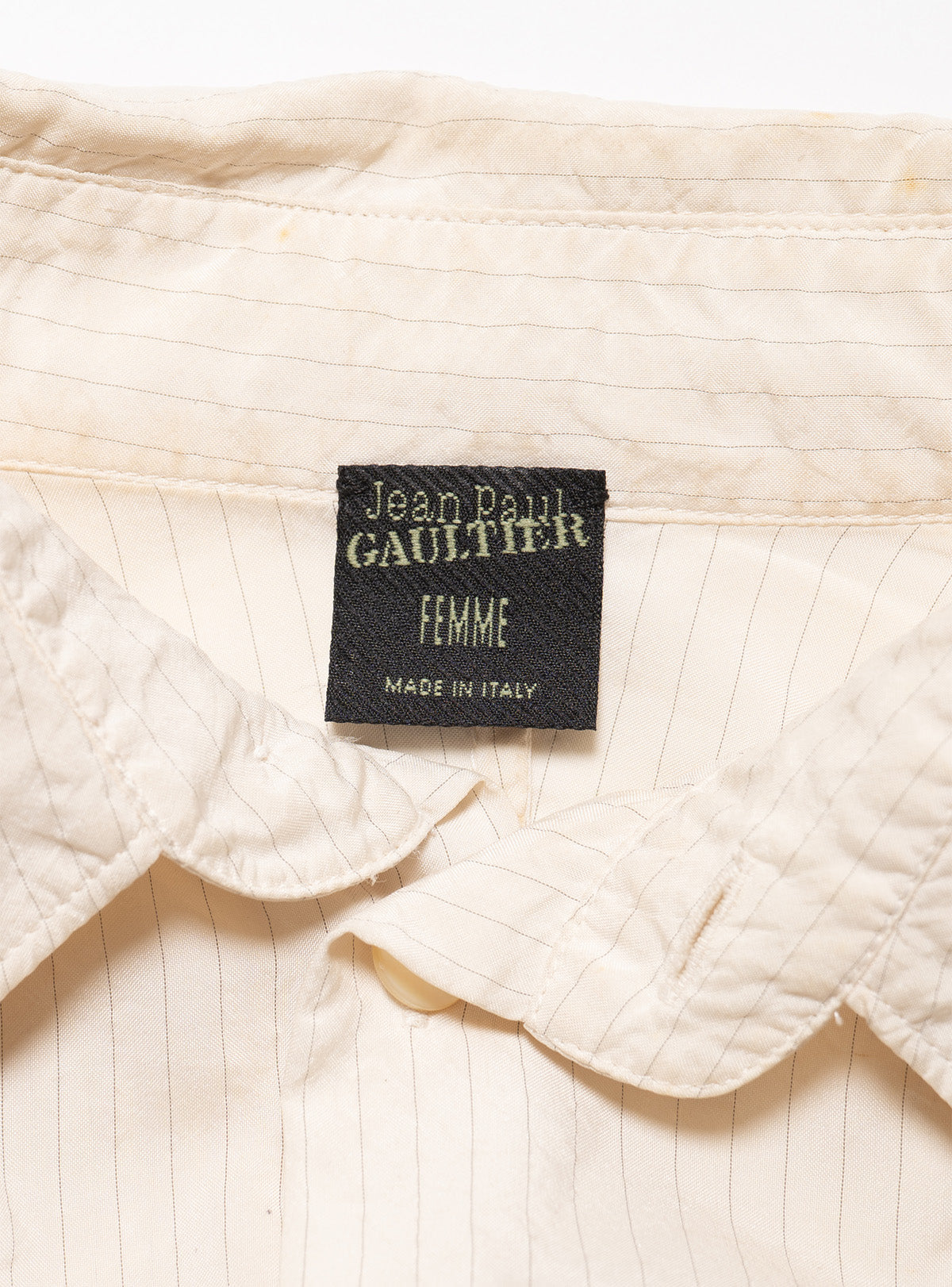 Jean Paul Gaultier Pinstripe Dress Button Down - UNIF Vintage
