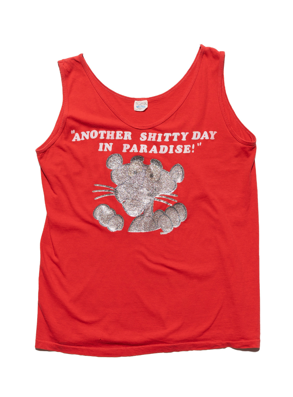 Vintage Another Shitty Day in Paradise Pink Panter Tank - UNIF Vintage
