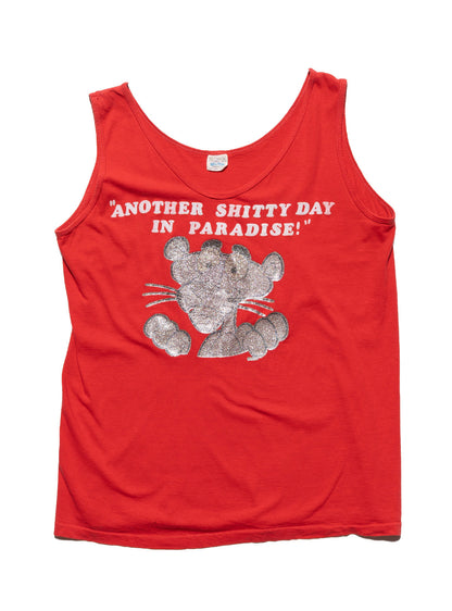 Vintage Another Shitty Day in Paradise Pink Panter Tank - UNIF Vintage