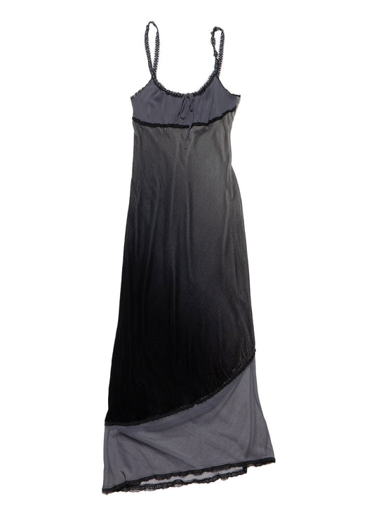 Vintage Betsy Johnson Velvet Gray Long Dress - UNIF Vintage
