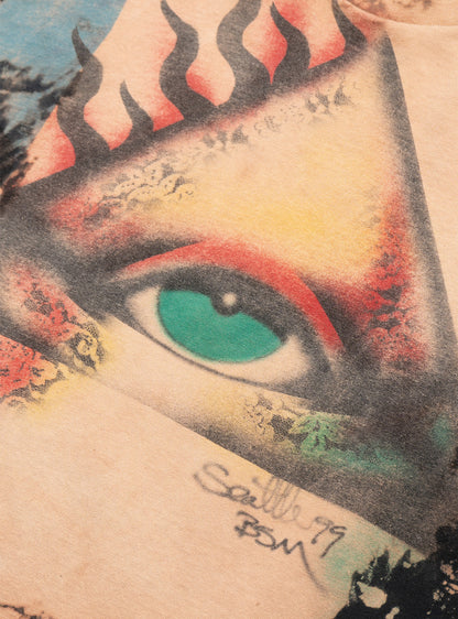 Vintage Bleached Eye of Providence Tee - UNIF Vintage
