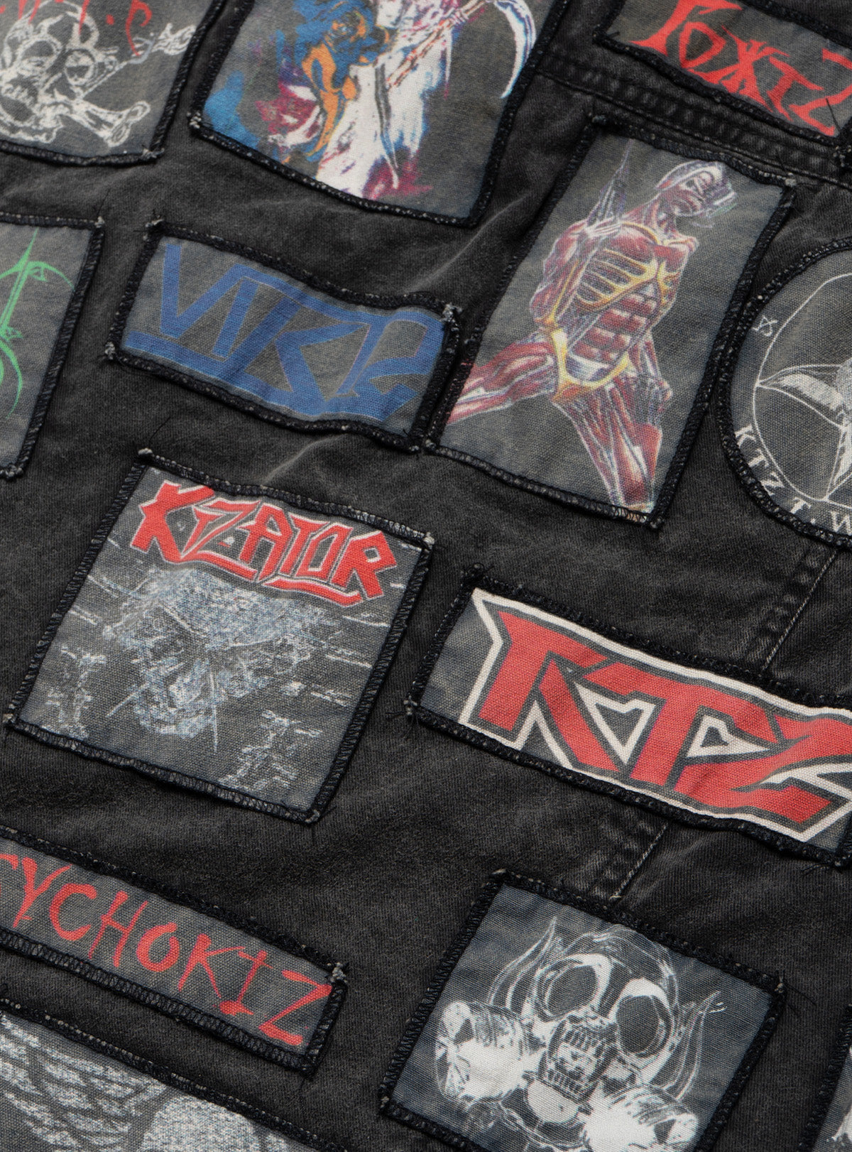 Vintage KTZ Crust Denim Vest With Hood - UNIF Vintage