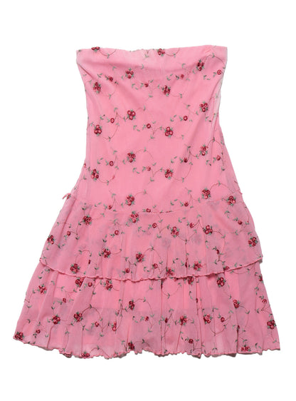 Vintage Pink Floral Dress - UNIF Vintage