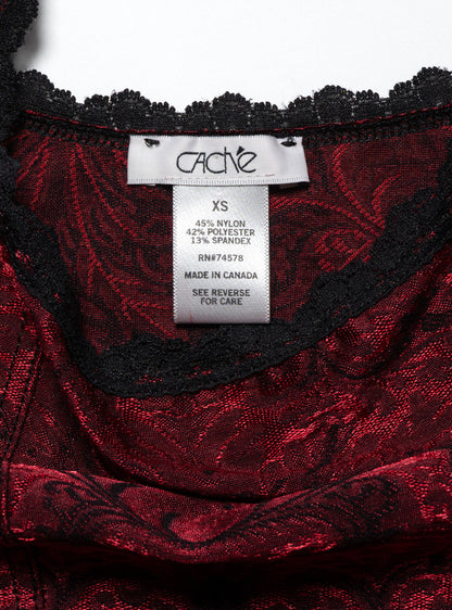 Vintage Caché Red Velvet top - UNIF Vintage