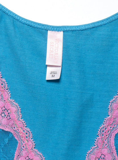 Vintage Victoria's Secret Blue and Pink Top - UNIF Vintage