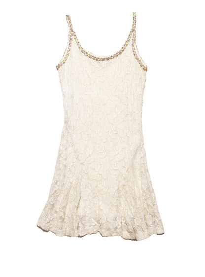 Vintage Betsy Johnson Cream Lace Mini Dress - UNIF Vintage