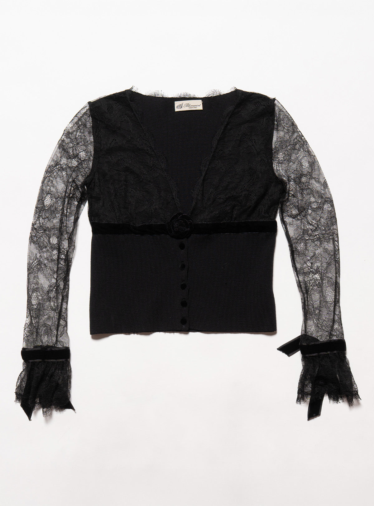 Vintage Blumarine lace Rose Sweater - UNIF Vintage