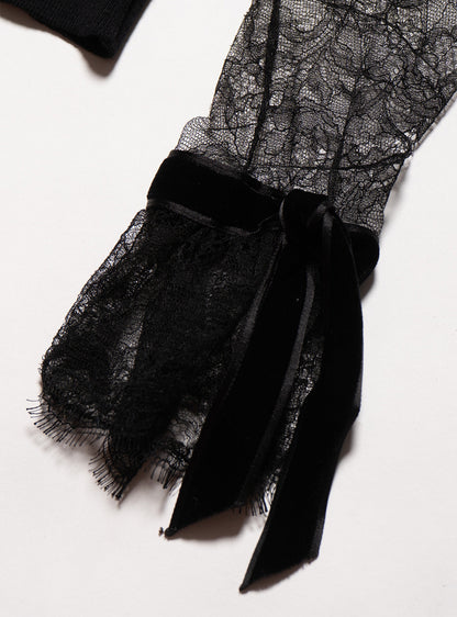 Vintage Blumarine lace Rose Sweater - UNIF Vintage