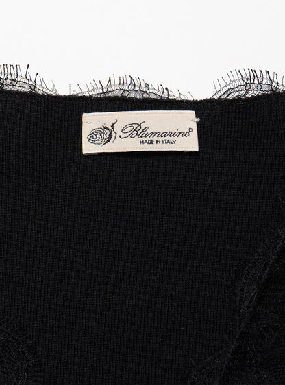 Vintage Blumarine lace Rose Sweater - UNIF Vintage