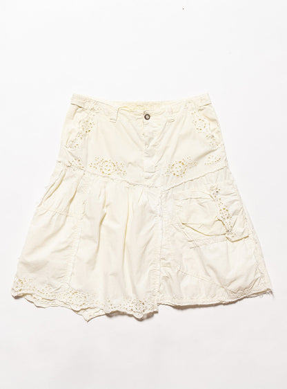 Vintage DA-NANG Yellow Eyelet Skirt - UNIF Vintage