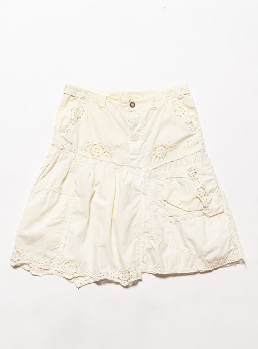 Vintage DA-NANG Yellow Eyelet Skirt - UNIF Vintage