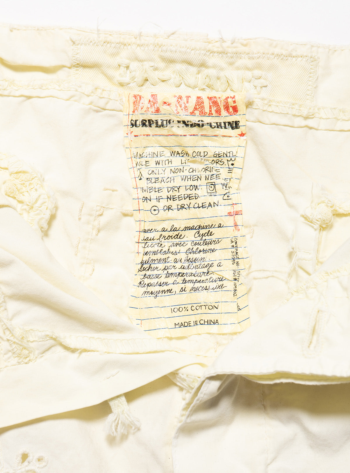Vintage DA-NANG Yellow Eyelet Skirt - UNIF Vintage