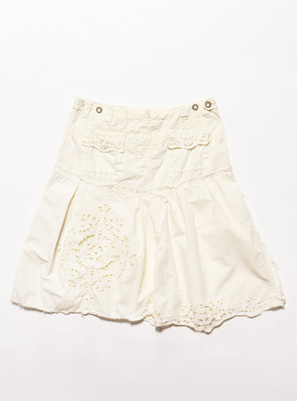 Vintage DA-NANG Yellow Eyelet Skirt - UNIF Vintage