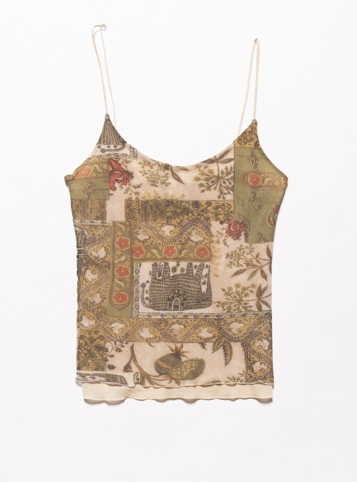Vintage Weston Wear Mesh Print Spaghetti Tank - UNIF Vintage