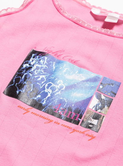 Vintage Pink by Victoria's Secret Night Out Tank - UNIF Vintage