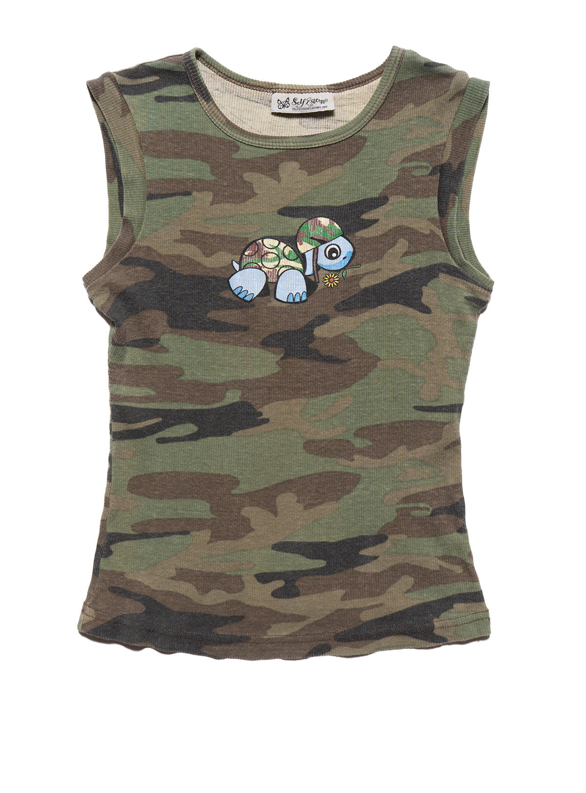 Vintage Self Esteem Camo Turtle Tank - UNIF Vintage