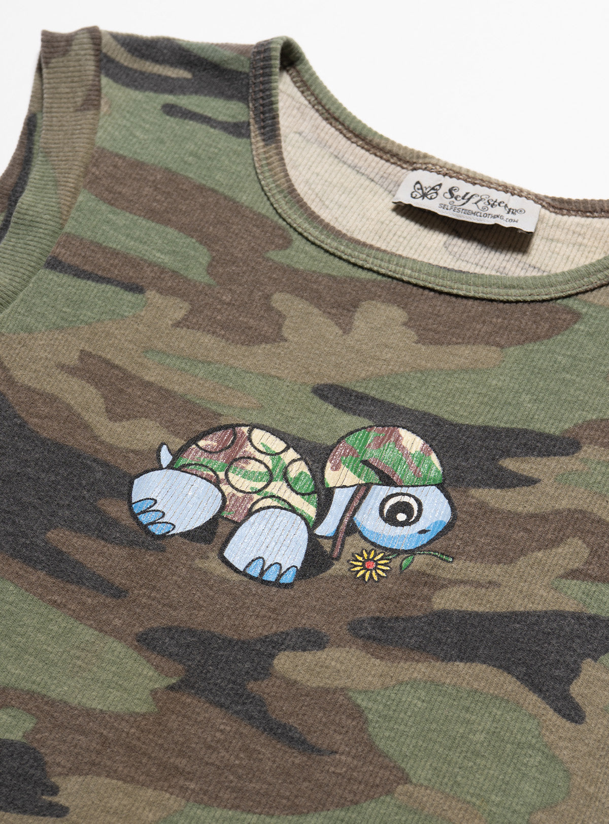 Vintage Self Esteem Camo Turtle Tank - UNIF Vintage