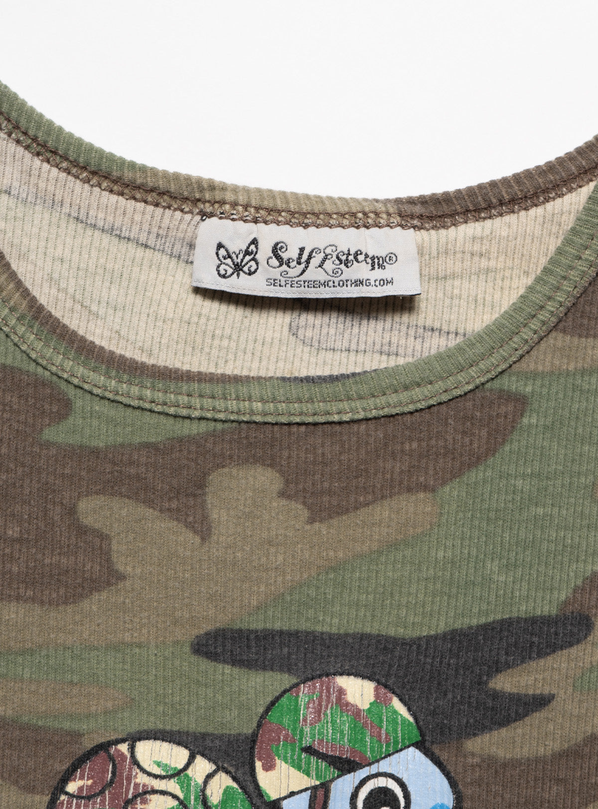 Vintage Self Esteem Camo Turtle Tank - UNIF Vintage