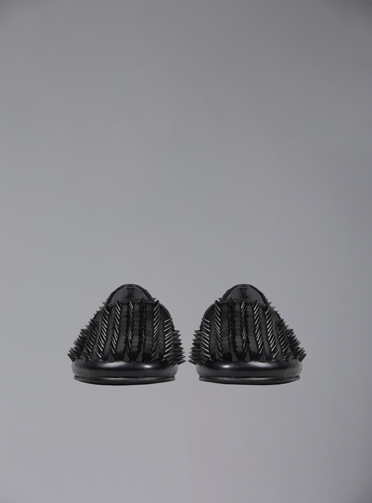 UNIF Hellraiser spiked slip on loafer in tonal on colorway. - UNIF New Arrivals