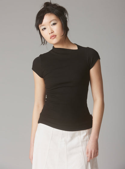 Rib Asymmetrical Cap Sleeve - UNIF New Arrivals