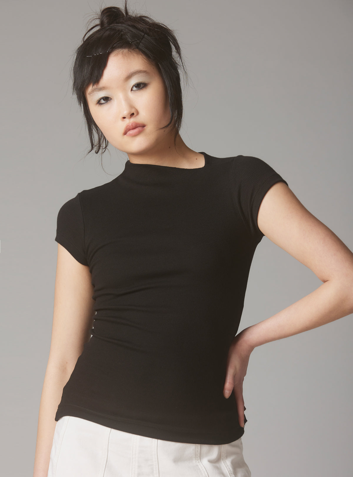 Rib Asymmetrical Cap Sleeve - UNIF New Arrivals