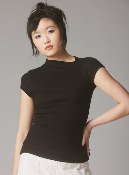 Rib Asymmetrical Cap Sleeve - UNIF New Arrivals
